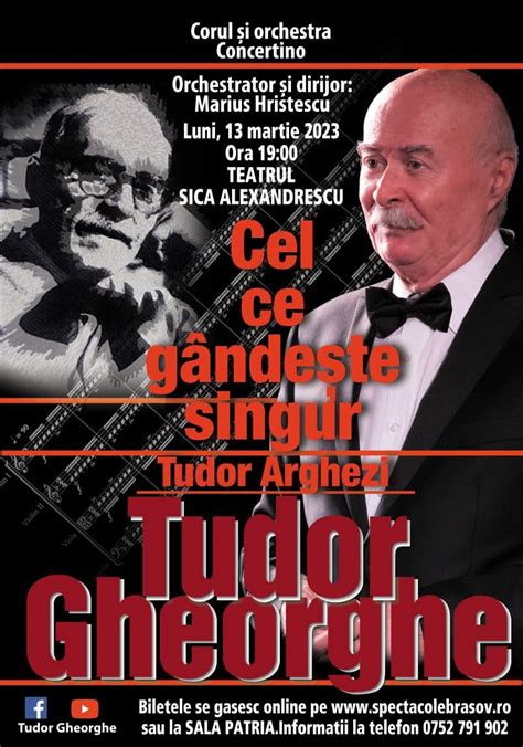 Tudor Gheorghe – „Cel ce gândește singur” Brașov